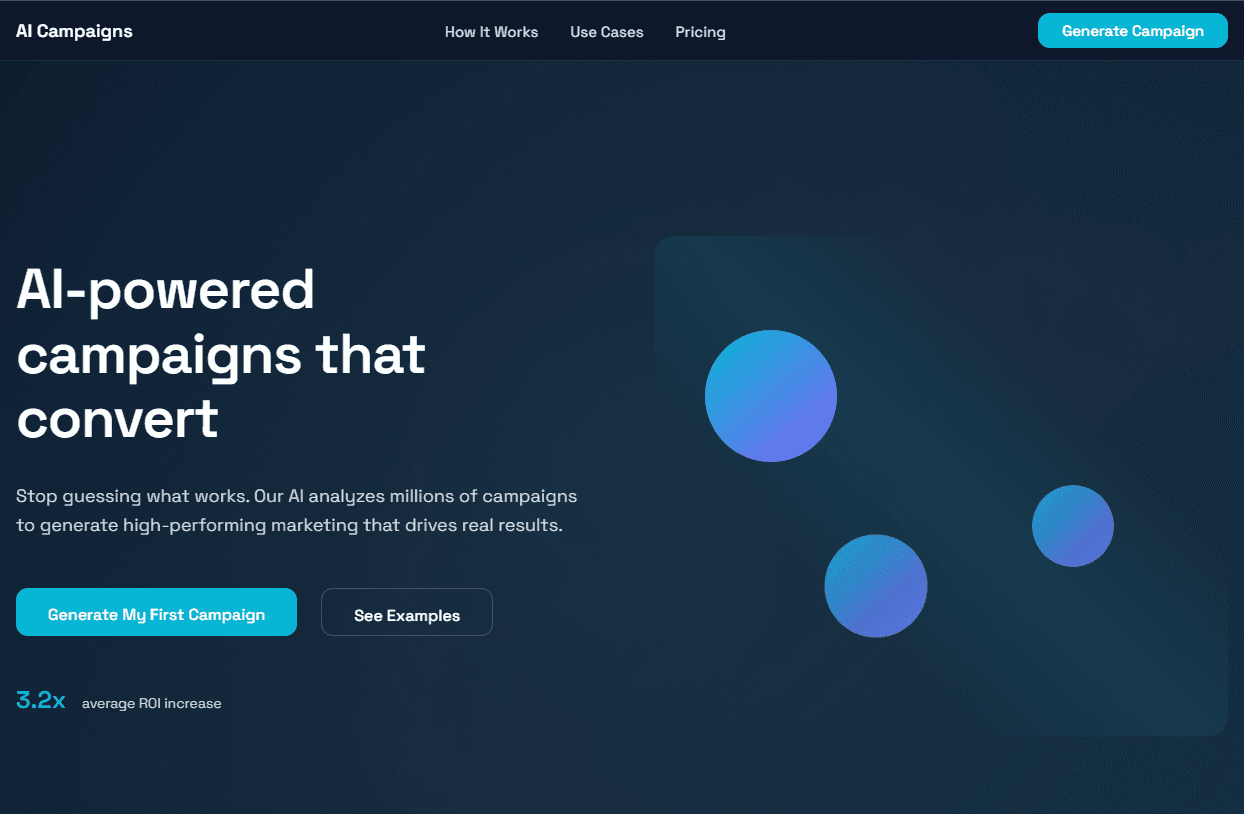 AI Marketing Landing Page