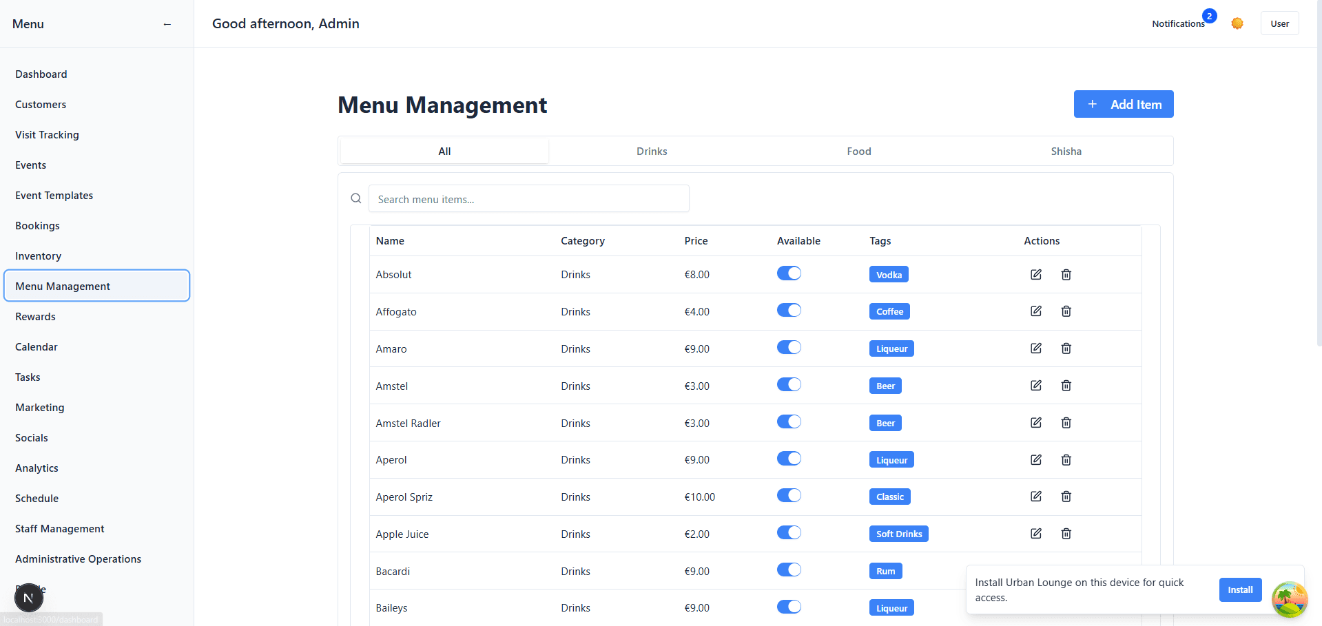 BarOS - Venue OS for Bars, Restaurants & Lounges 7