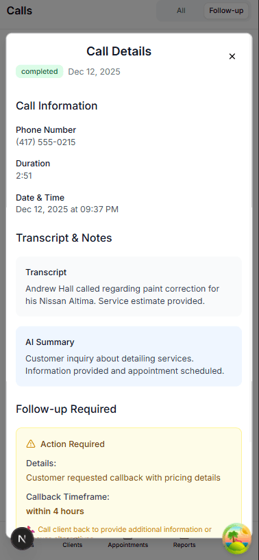 Cravab - AI Phone Receptionist & Operations PWA 2