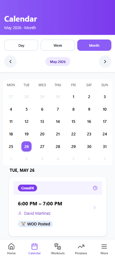 Gym Management System mobile 3