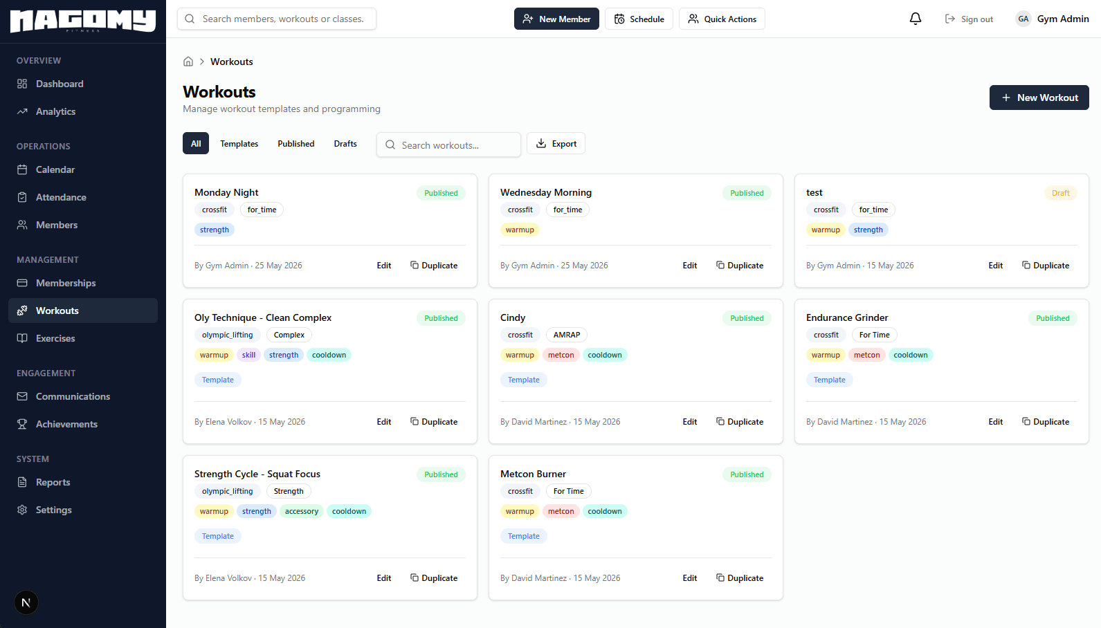Gym Management System 7