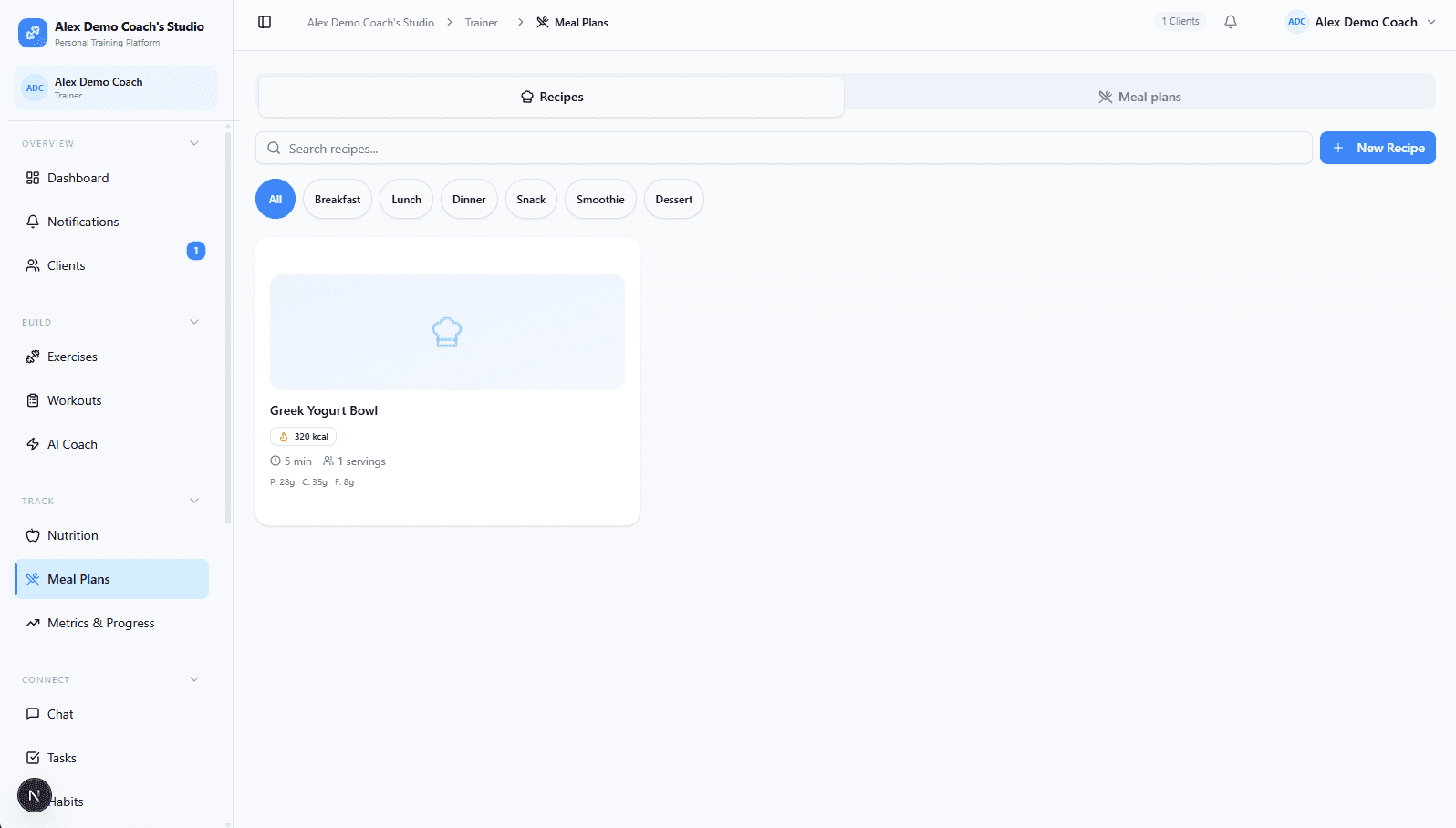 Personal Trainer Application 8