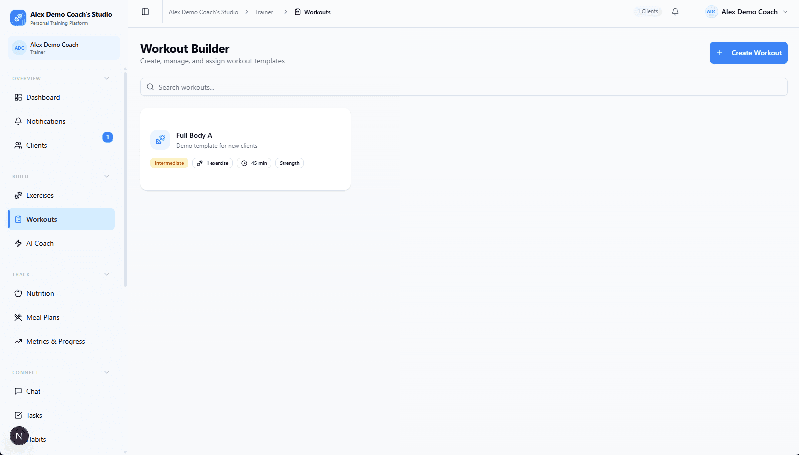 Personal Trainer Application 6
