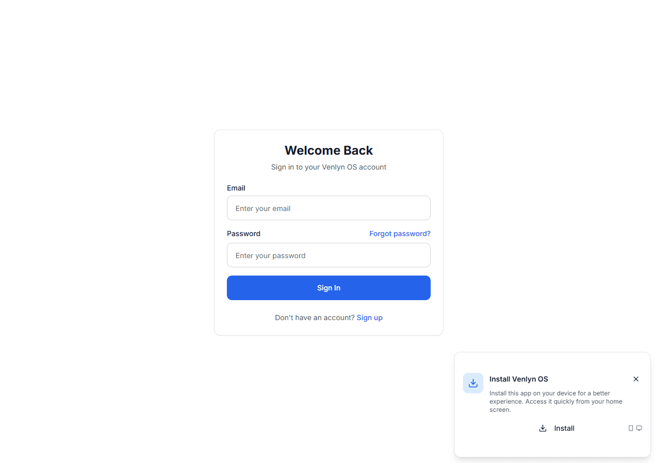 VenlynOS - AI-Powered CRM