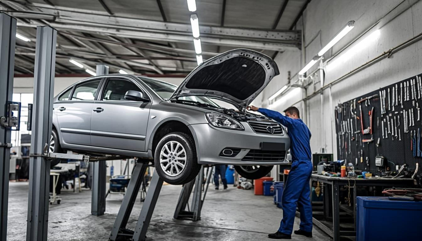 Apex Auto Service - professional workshop interior with service bays