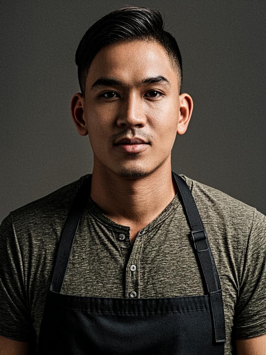 Portrait of Derek Kim, Kids, Teens & Premium Grooming specialist at Crown & Blade Barbershop