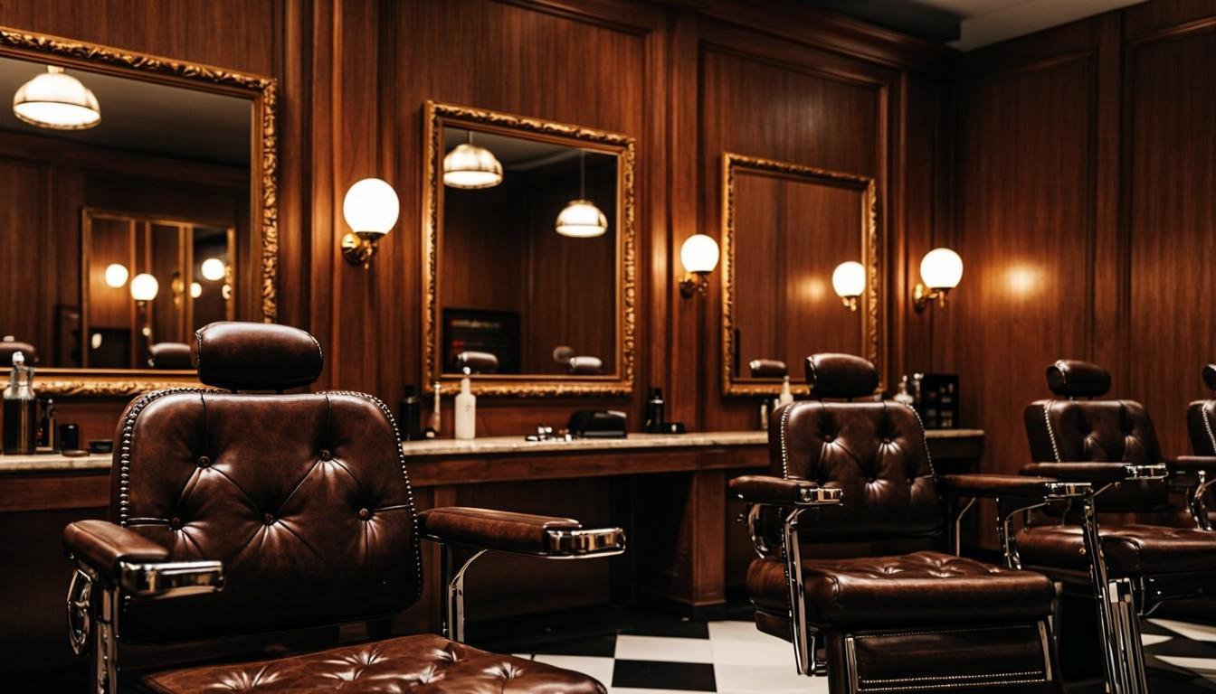 Vintage Barber Shop Interior