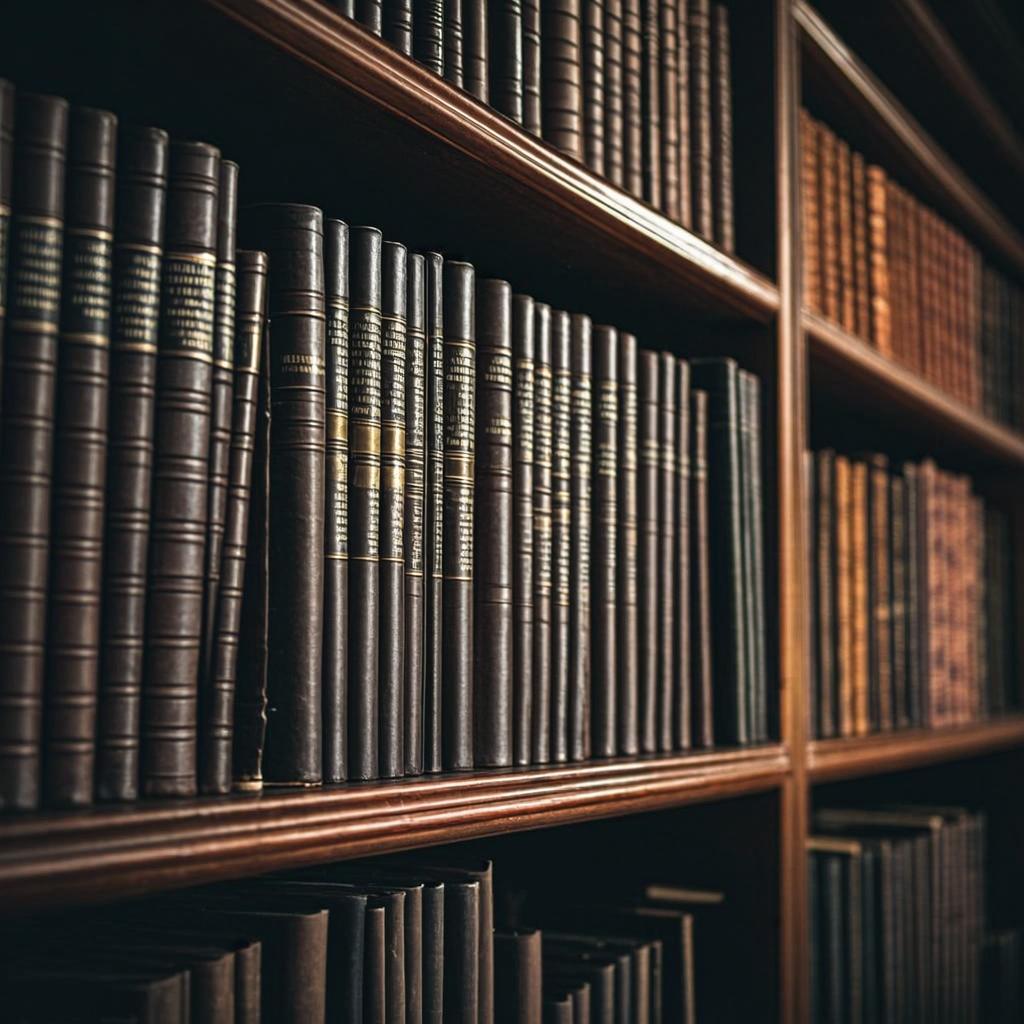 Legal library and reference volumes