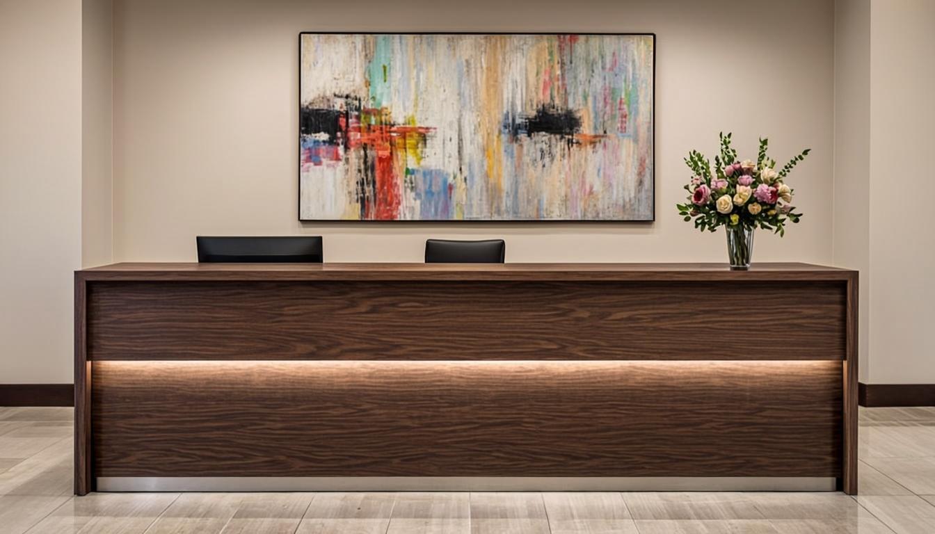 Reception area of Ashford & Sterling law offices