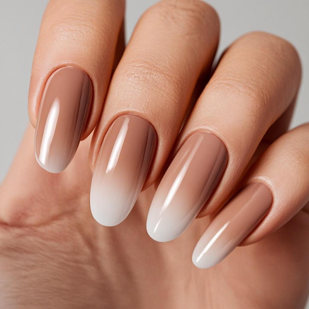 Gel-X neutral ombré