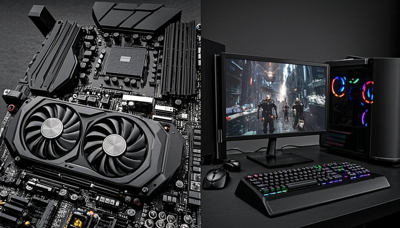 Custom PC build workspace